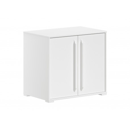 Halvhøj seng med opbevaring Sam sæt 90 × 200 cm – hvid