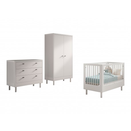 Babymøbler sæt Forrest Beech 60 × 120 cm – hvid