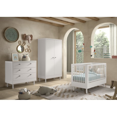Babymøbler sæt Forrest Beech 60 × 120 cm – hvid