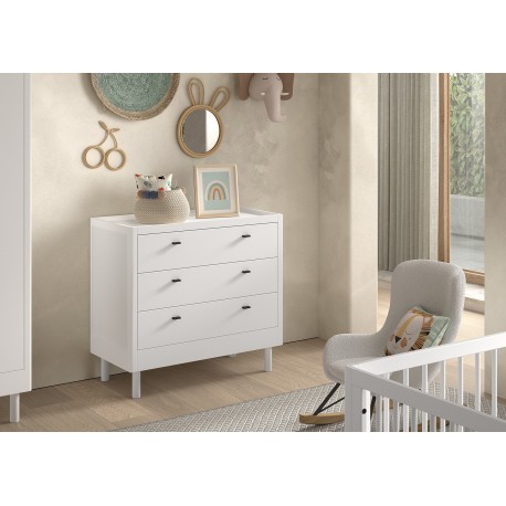 Babymøbler sæt Forrest Beech 60 × 120 cm – hvid