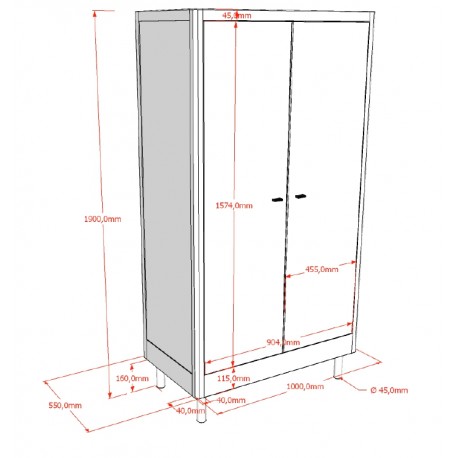 Babymøbler sæt Forrest Beech 60 × 120 cm – hvid
