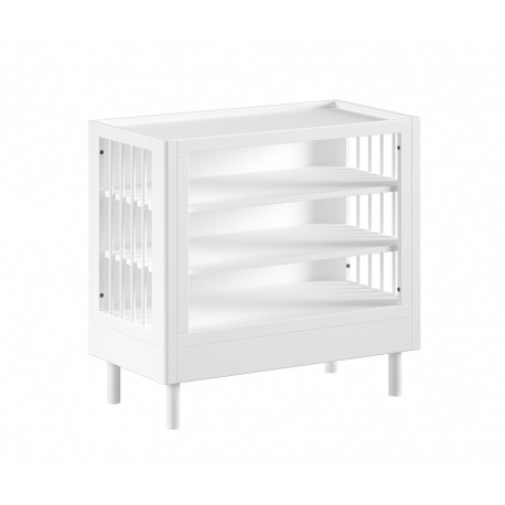 Puslebord med pusletop Forrest Beech – hvidlakeret bøg