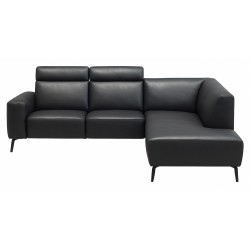 Hjort Knudsen Assens Semianilin læder Hjørnesofa med open end - Højrevendt