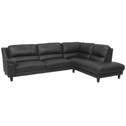 Agedrup Læder Hjørnesofa med open end højrevendt