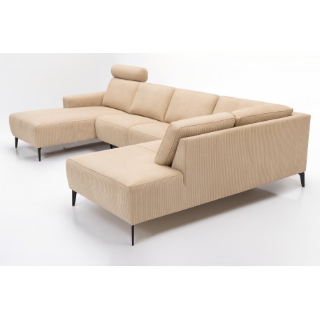 Copenhagen Hjørnesofa med chaiselong Venstrevendt - Fløjl