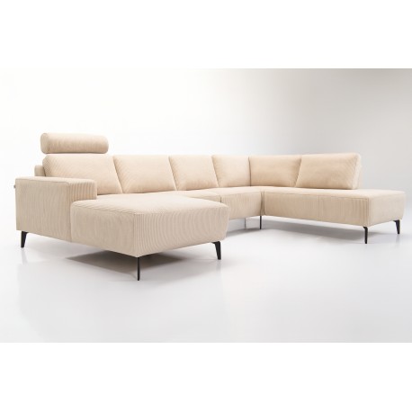 Copenhagen Hjørnesofa med chaiselong Venstrevendt - Fløjl