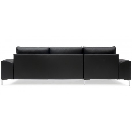 Scandinavia chais. sofa venstrevendt - Sort tekstillæder OUTLET