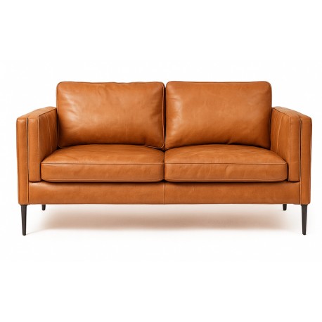 Valencia 2 pers. sofa læder cognac