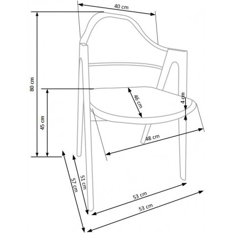 K247 Spisebordsstol - Hvid