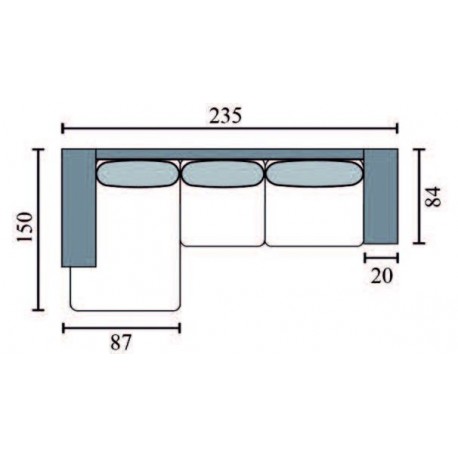 Carl Chaiselongsofa Mørkegrå - vendbar