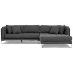 XL Chaiselong sofa højrevendt - Koksgrå Inari 96