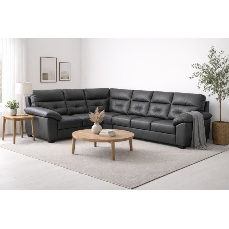 Hjort Knudsen Dalby læder XL hjørnesofa