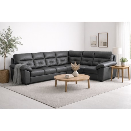 Hjort Knudsen Dalby læder XL hjørnesofa