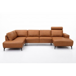 Hjort Knudsen Copenhagen Læder U-sofa - Højrevendt