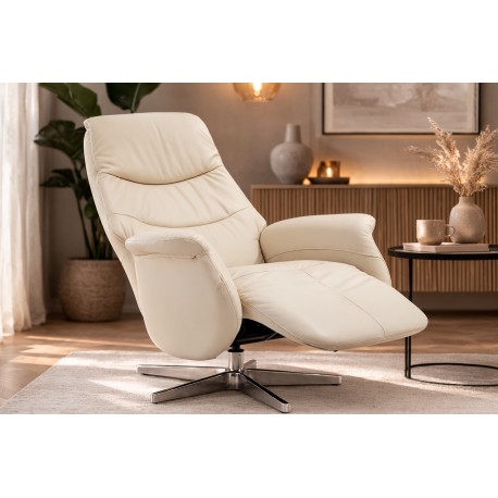 Delta Recliner Cream Læder