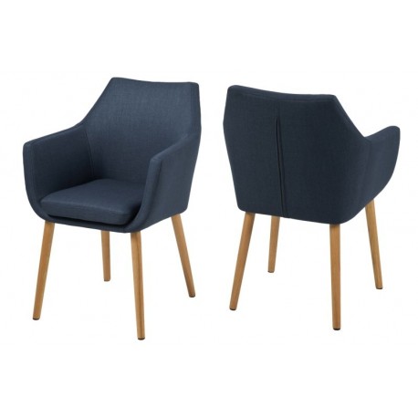 Nora armstol - Blå/Olieret