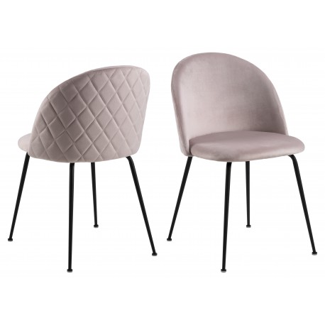 LOUISE Spisebordsstol rosa