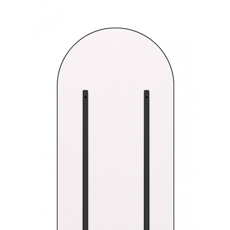 Sarasota Spejl 193 x 66 - Sort