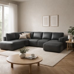 Hjort Knudsen Aarhus U sofa med open end højrevendt