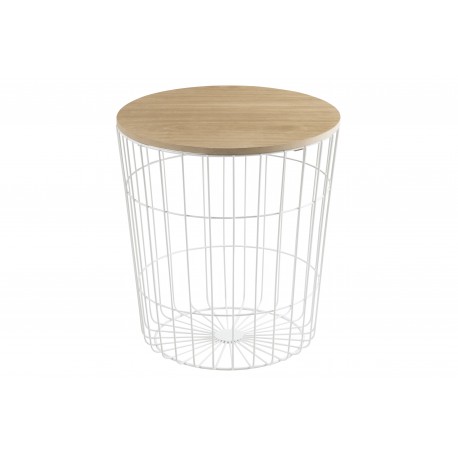 Lotus Sofabord hvid Ø43