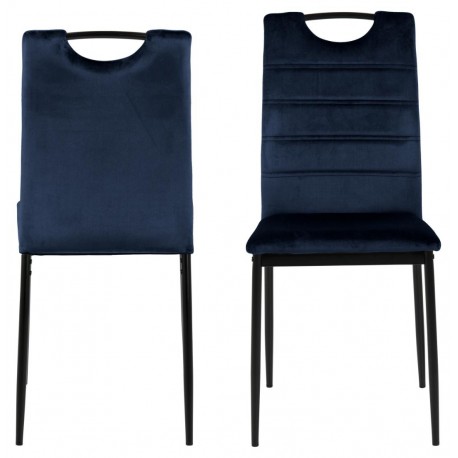 Dia spisebordsstol blå Velour