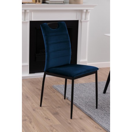 Dia spisebordsstol blå Velour