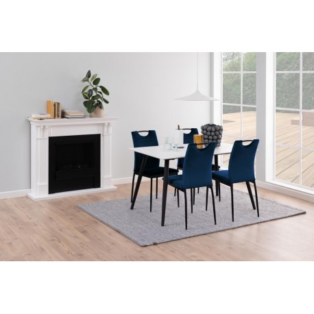 Dia spisebordsstol blå Velour