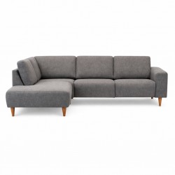 Hjort knudsen Copenhagen Hjørnesofa grå stof venstrevendt