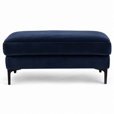 Esbjerg Puf - Skammel - Blå velour