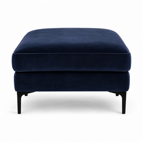 Esbjerg Puf - Skammel - Blå velour