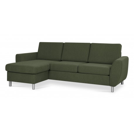 Pan Chaiselong sofa Mørkegrå vendbar
