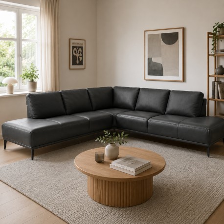 Hjort knudsen NIO Hjørnesofa COGNAC venstrevendt