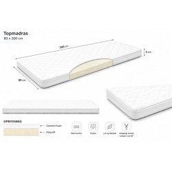 Comfort Foam Topmadras 80 x 200 cm