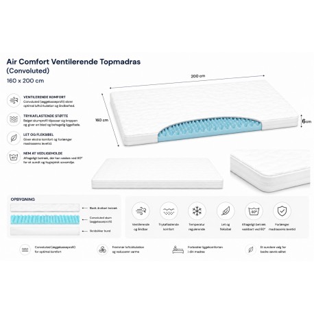 Air Comfort Topmadras 160 x 200 cm