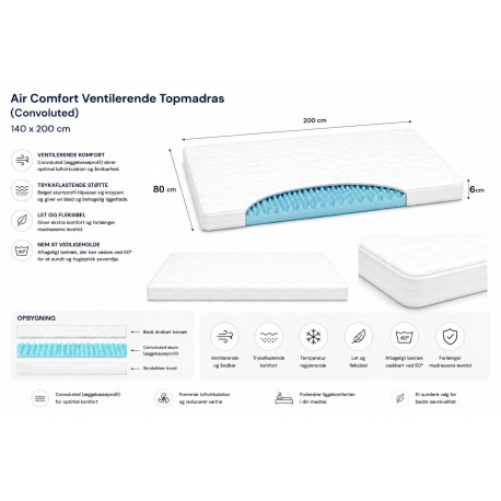 Air Comfort Topmadras 80 x 200 cm