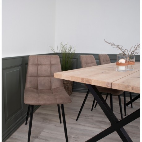 6 x Middelfart Spisebordsstol Brun