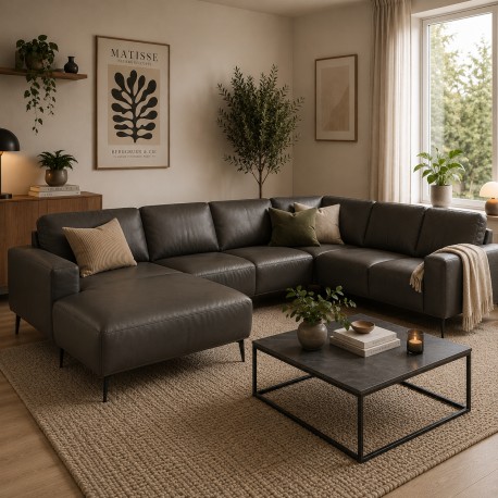 Hjort knudsen Copenhagen hjørnesofa med chaiselong - venstrevendt