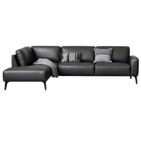 Hjort Knudsen Copenhagen læder Hjørnesofa venstrevendt