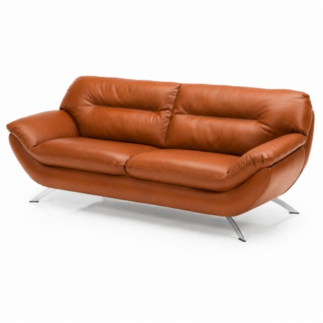 Hjort knudsen Taastrup 3 + 2 pers sofa cognac semianilin læder