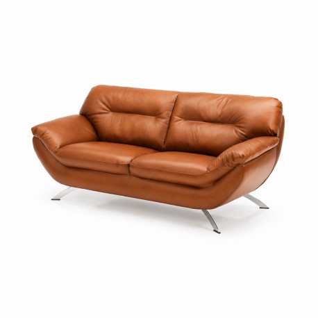 Hjort knudsen Taastrup 2,5 pers sofa cognac semianilin læder