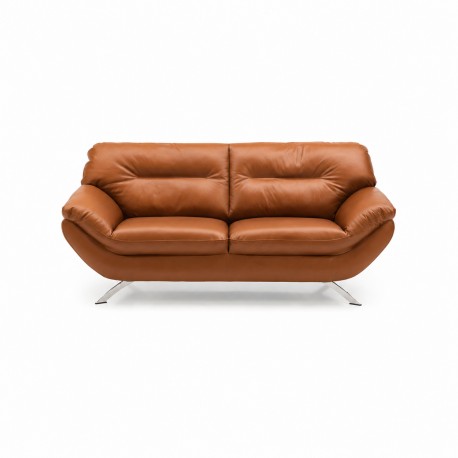 Hjort knudsen Taastrup 2,5 pers sofa cognac semianilin læder