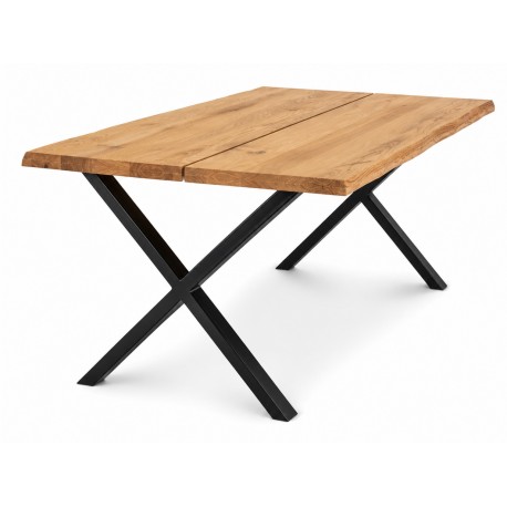 Toulon Spisebord i natur olieret eg med bølget kant 140cm