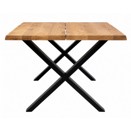 Toulon Spisebord i natur olieret eg med bølget kant 140cm