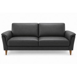 Ballerup 2 pers lædersofa
