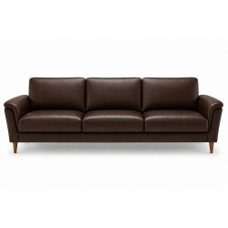 Ballerup 3 pers lædersofa