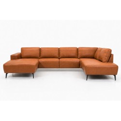 Hjort Knudsen Copenhagen Læder U-sofa - Venstrevendt