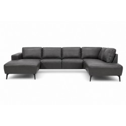 Hjort Knudsen Copenhagen Læder U-sofa - Venstrevendt