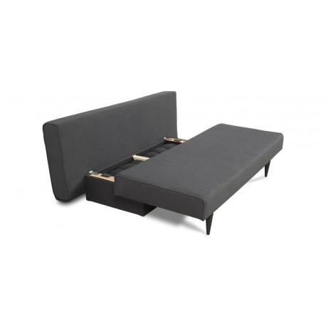 Vega sovesofa - 187 X 90 cm - Antracit Portland 97 / Antracit Portland 97