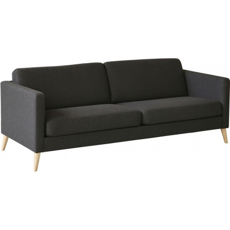 Ask 3 personers sofa antracit stof