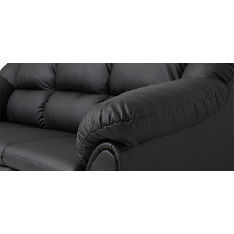 Tønder 3+2 pers. sofasæt - Sort tekstillæder